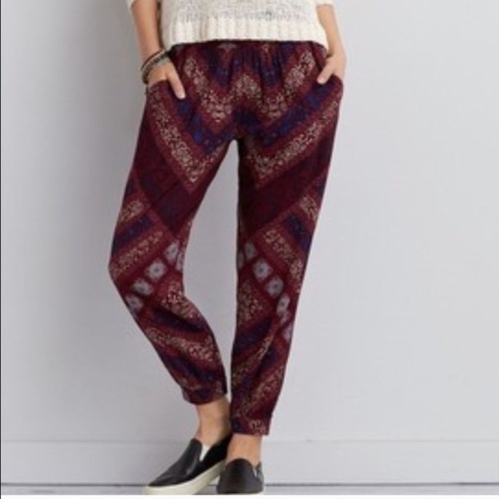 American eagle harem boho pants size medium